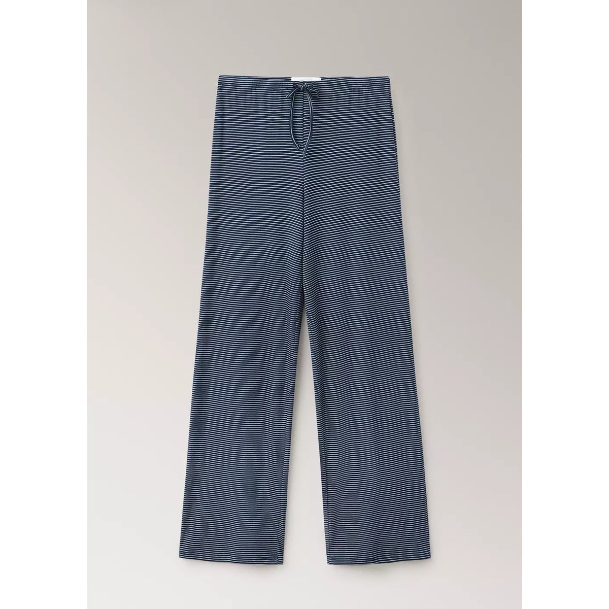 Pantalon de pyjama à rayures, taille ajustable bleu marine, MANGO