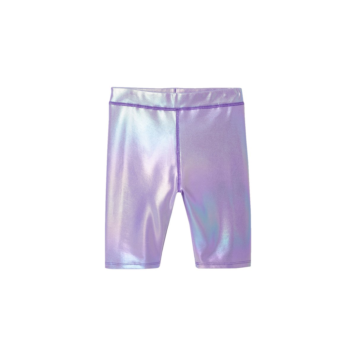 Ensemble sport tee-shirt + cycliste irisé lilas, VERTBAUDET