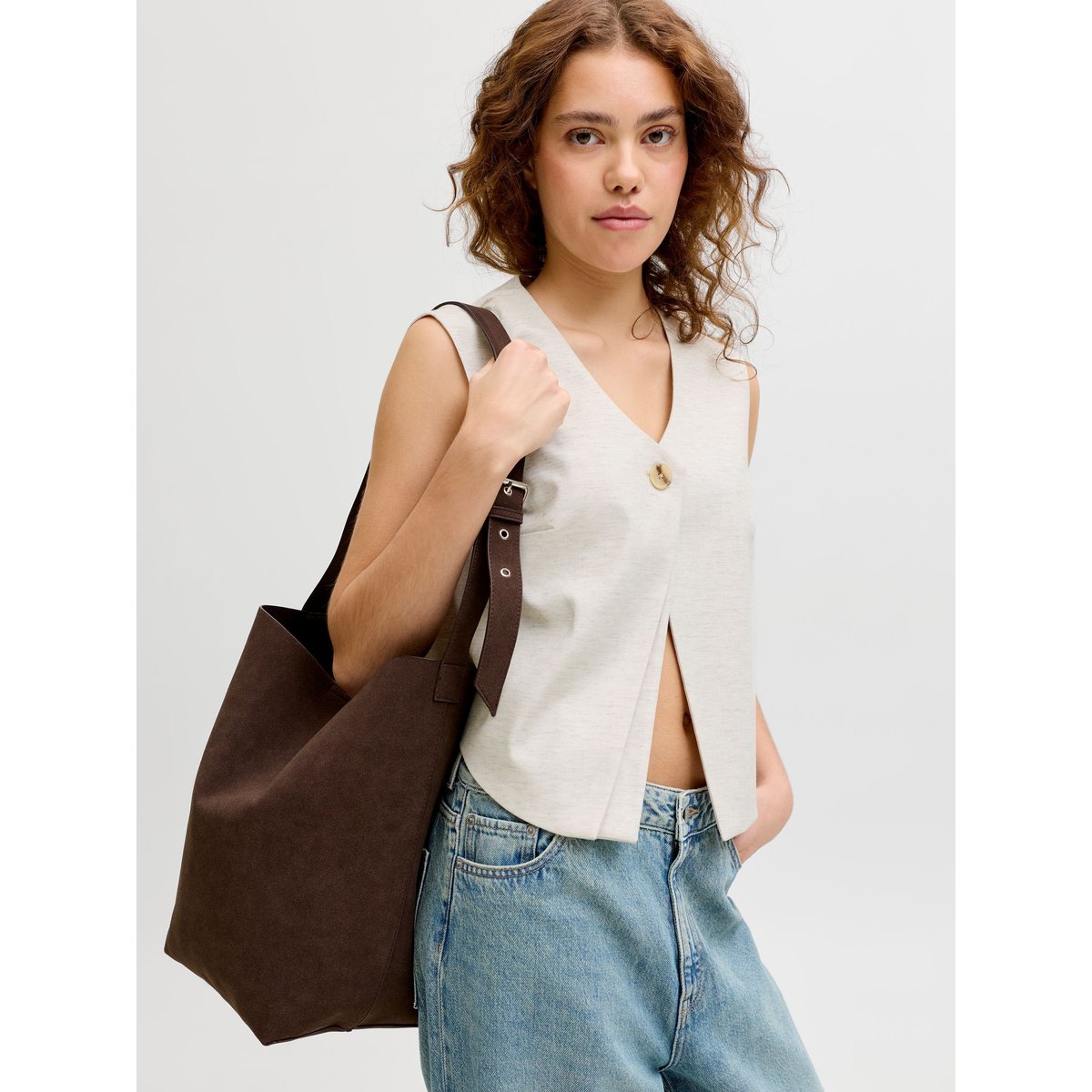 Gilet feather gray, JJXX
