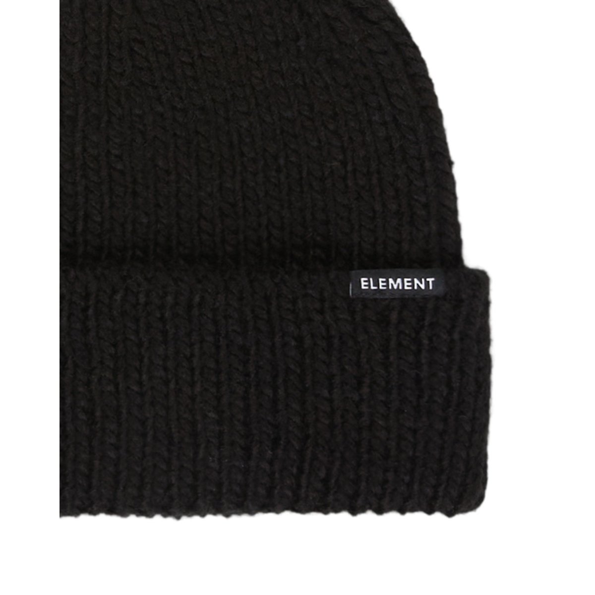 Bonnet MID HEAVY KNIT SOLID noir flint black, ELEMENT