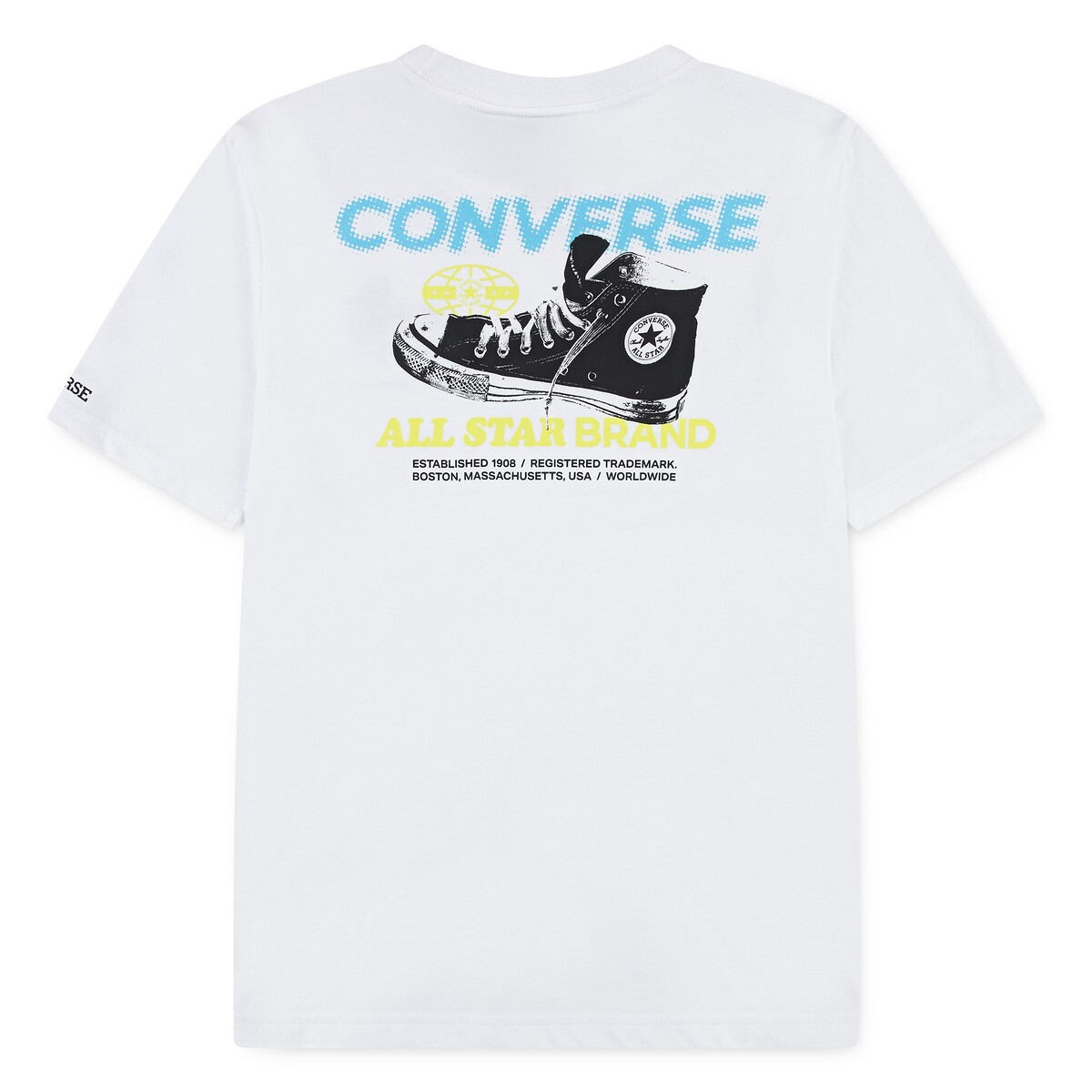 T-shirt korte mouwen, logo op de borst wit, CONVERSE