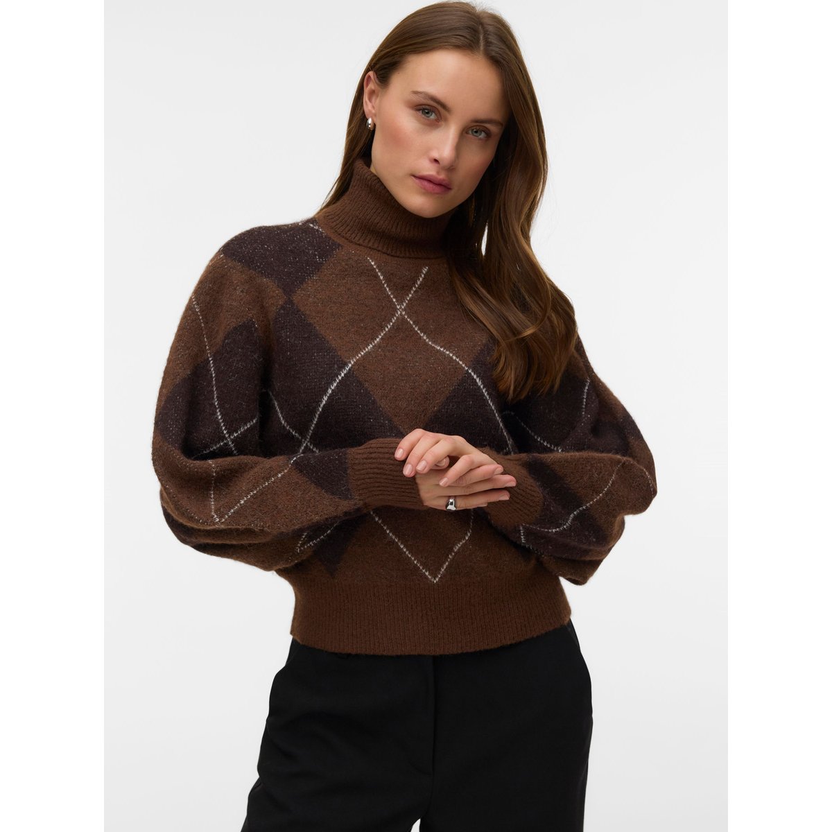 Pull En Maille cocoa brown, VERO MODA