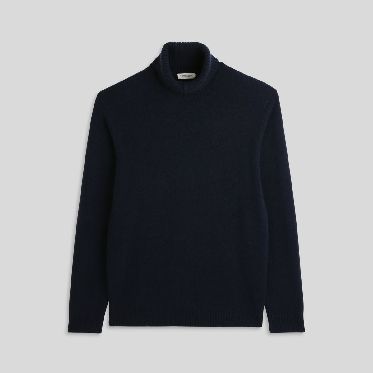 Pull Col Roulé En Cachemire Certifié Oekotex marine, MONOPRIX