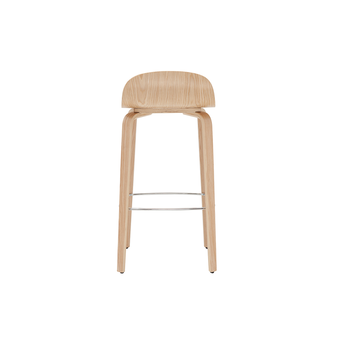 Tabourets de bar vintage H68 cm (lot de 2) OBRA naturel, MILIBOO
