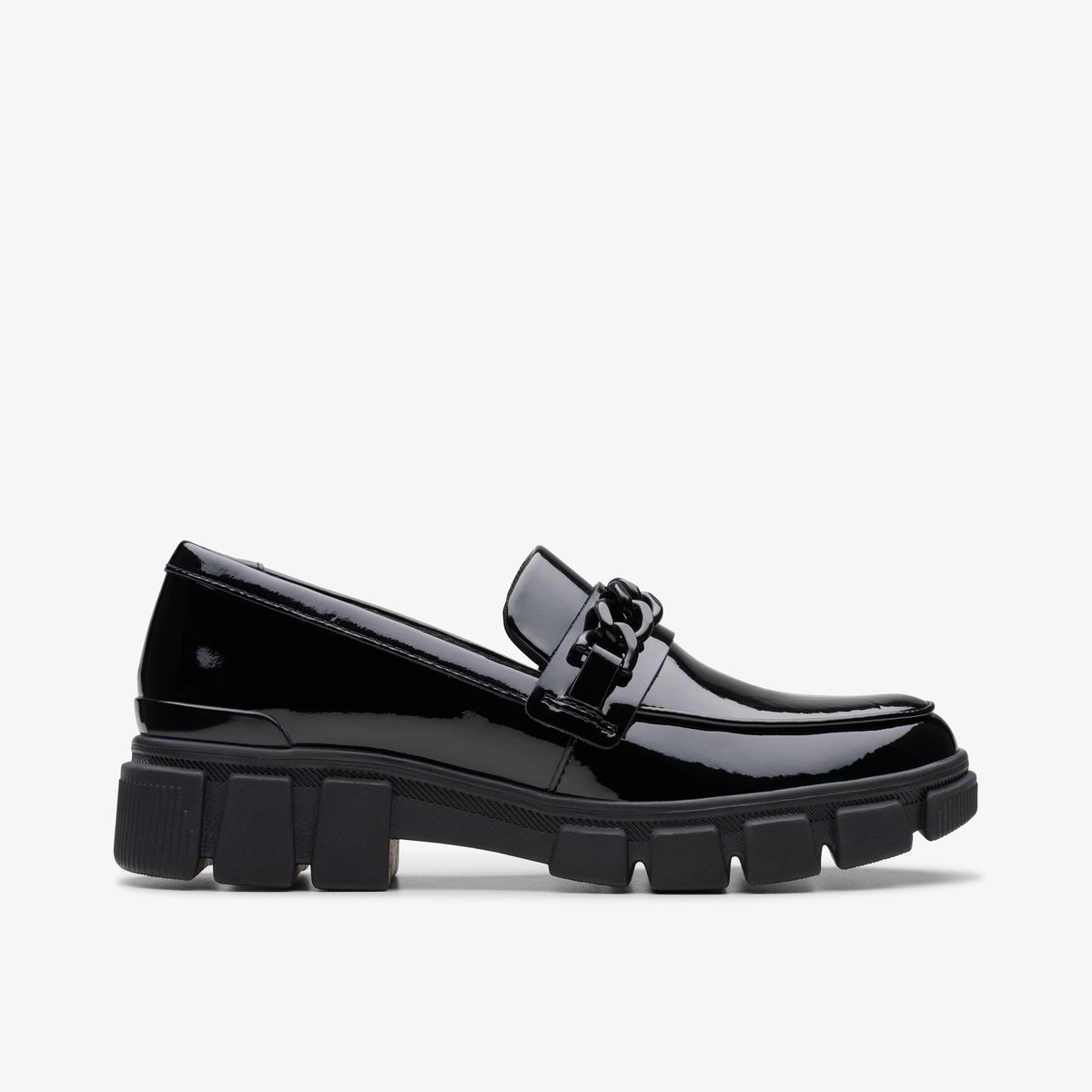 Mocassins Brevet EVYN WALK Y vernis noir, CLARKS