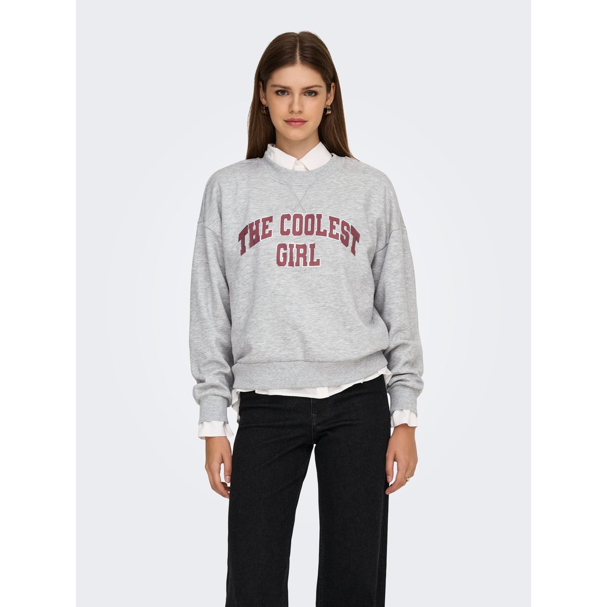 Sweat-Shirt light grey melange 1, ONLY