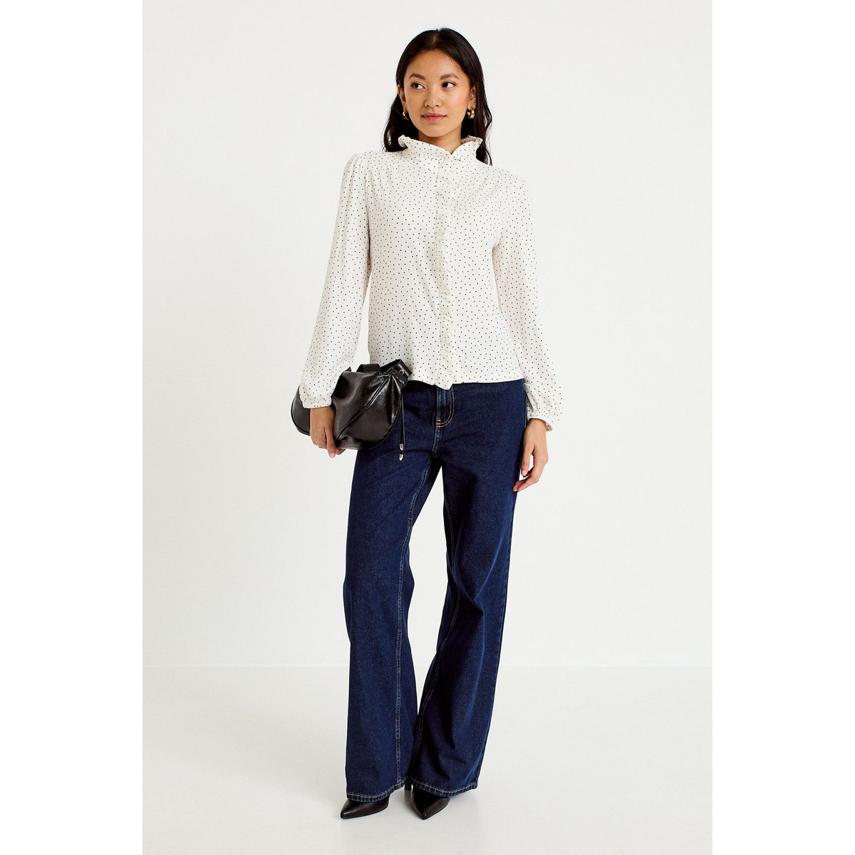 Blouse manches longues blanc, CACHE CACHE