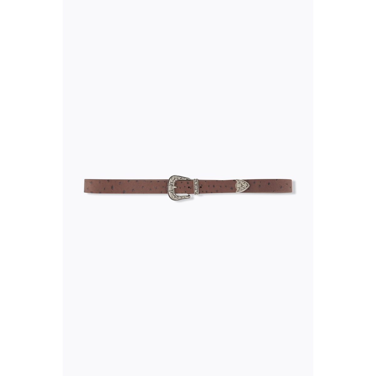 Ceinture en cuir marron noisette, ULLA POPKEN