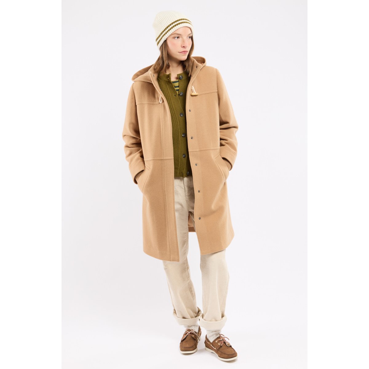 Duffle coat - drap de laine irish cream, ARMOR-LUX