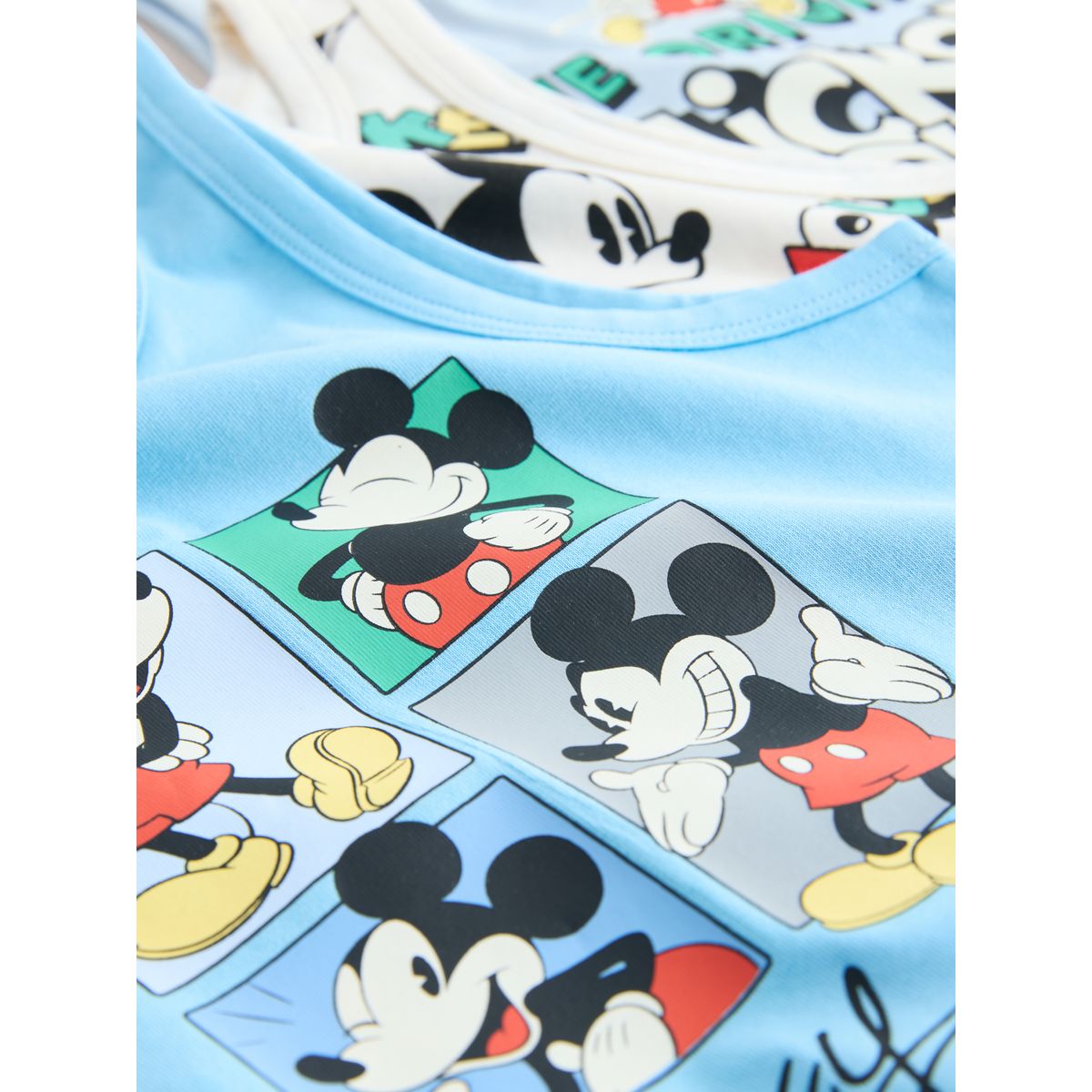 Débardeur mickey mouse, lot de 3 bleu/blanc, NEXT