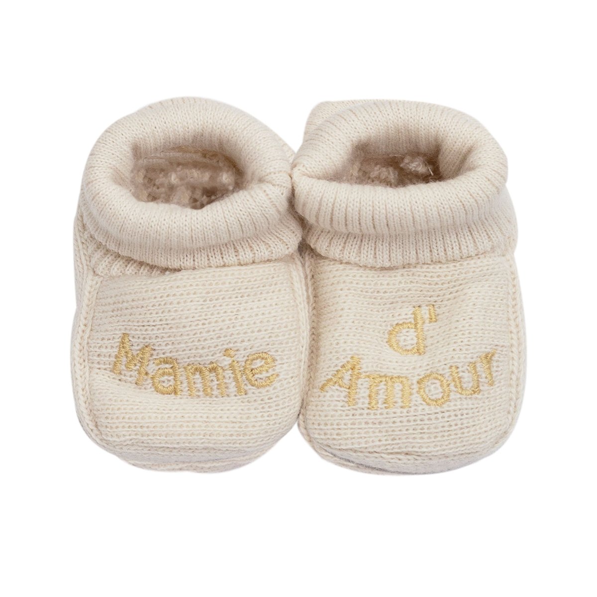 Chaussons bébé blanc, TROIS KILOS SEPT