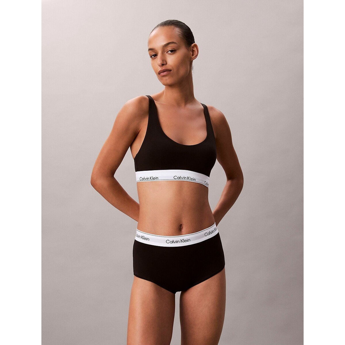 Short ICON COTTON MODAL noir, CALVIN KLEIN UNDERWEAR