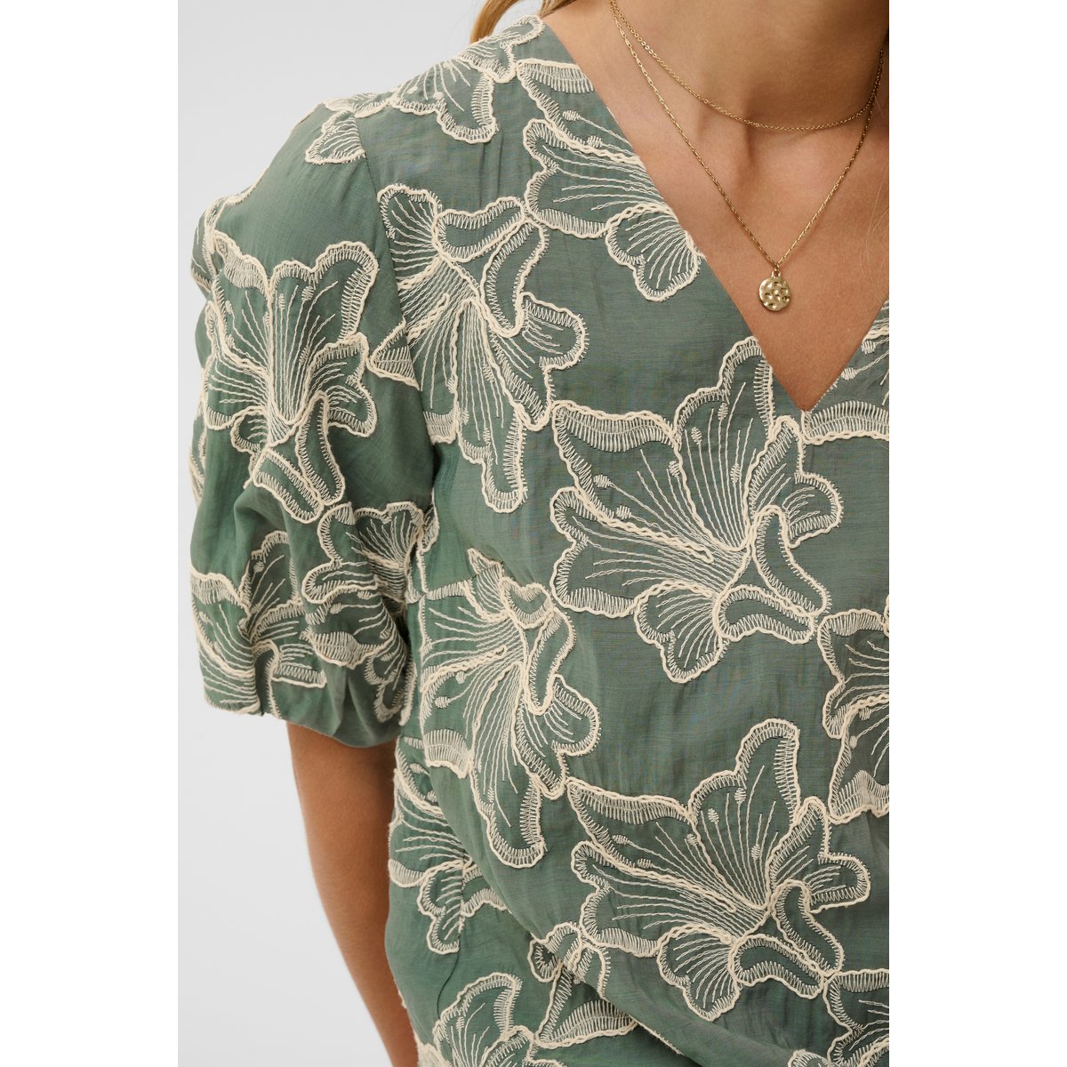 Robe vert mulled basil, CREAM