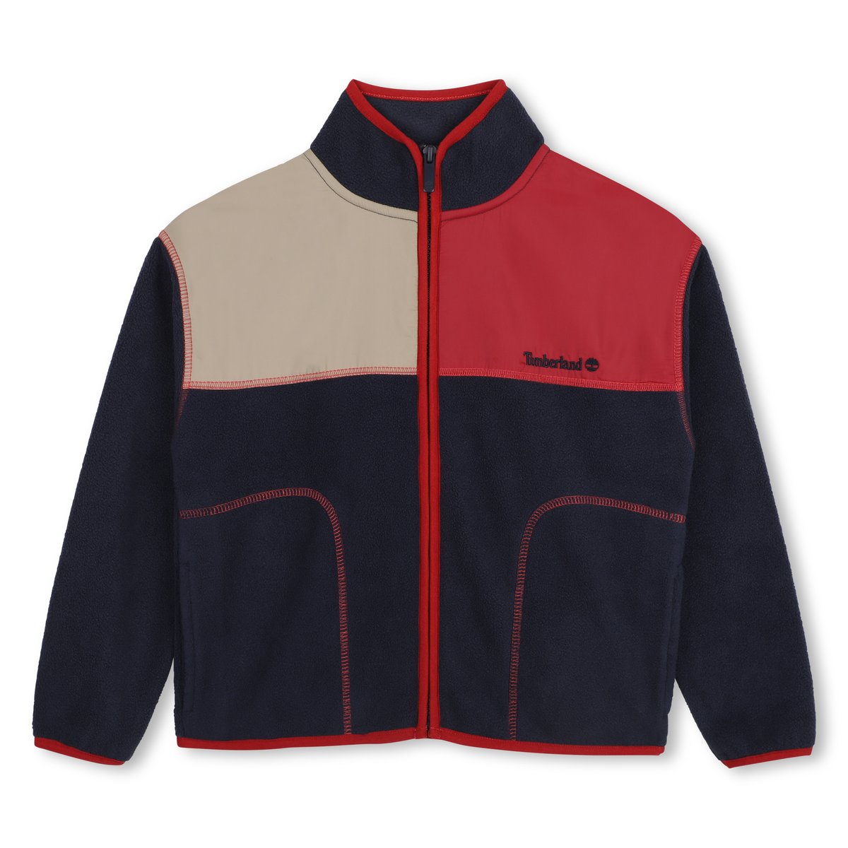 Cardigan en polaire bleu cargo, TIMBERLAND