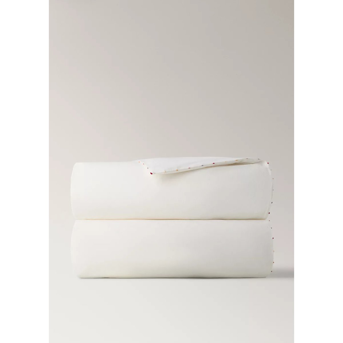 Housse de couette 100 % coton Lit 90 cm blanc cassé, MANGO HOME
