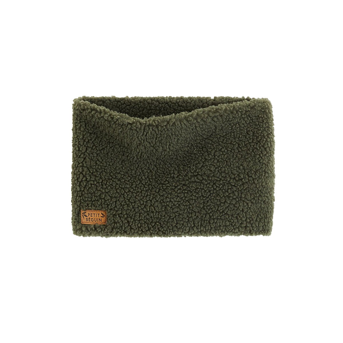 Cache cou enfant en sherpa Ginkgo vert, PETIT BEGUIN