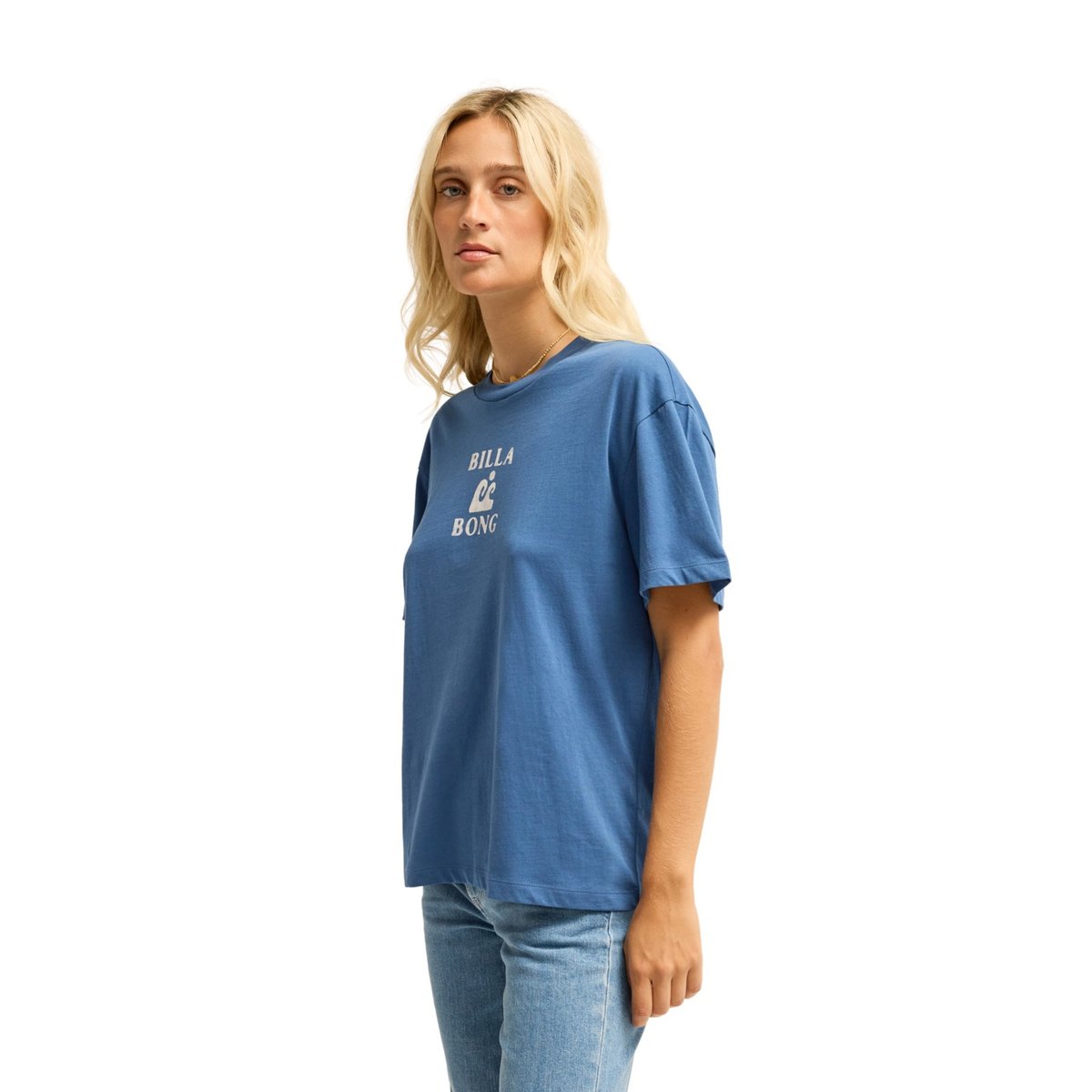 T shirt manches courtes SURFING IN TOWN bleu true navy, BILLABONG