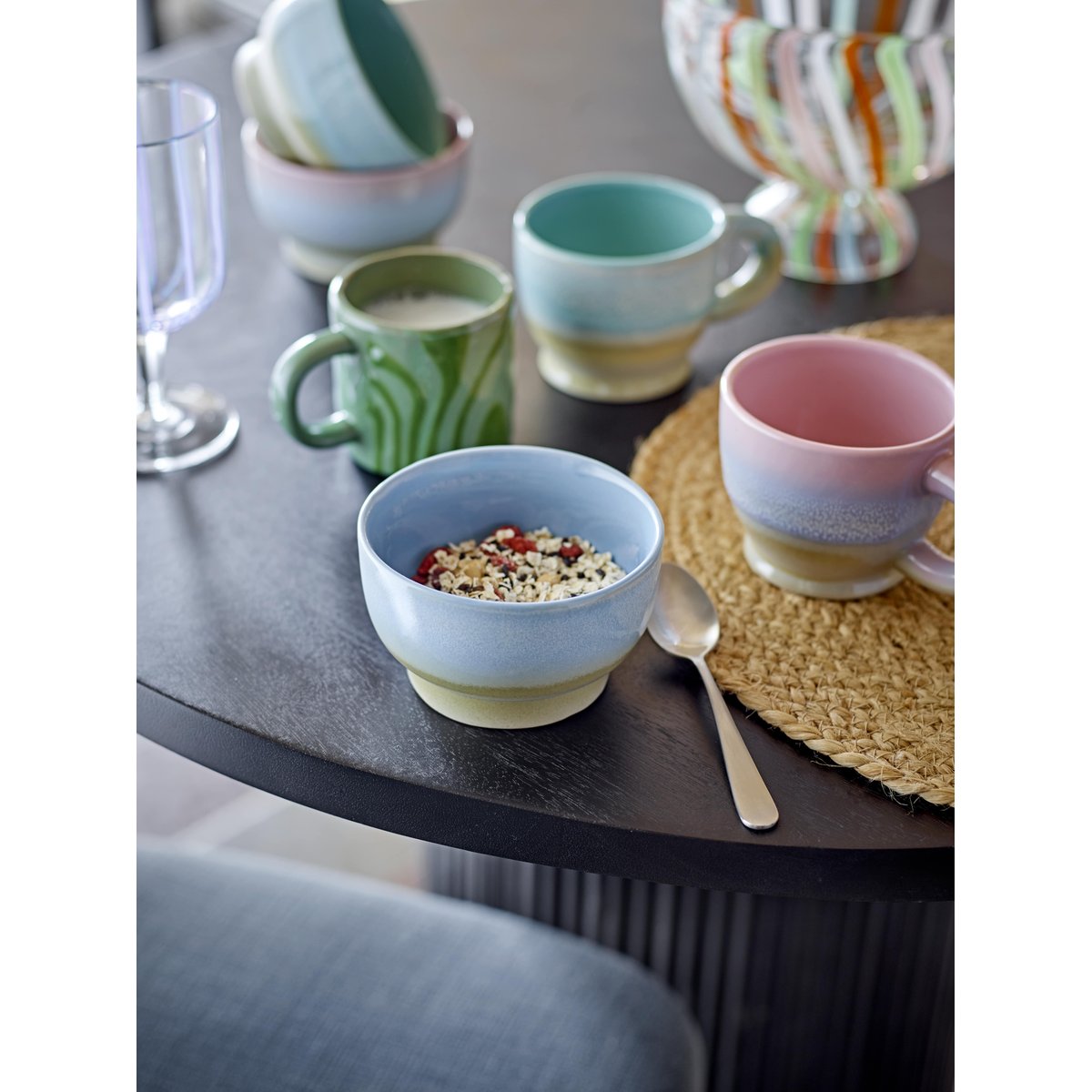 Couverts en acier inoxydable (Set de 4) Karma argent, BLOOMINGVILLE