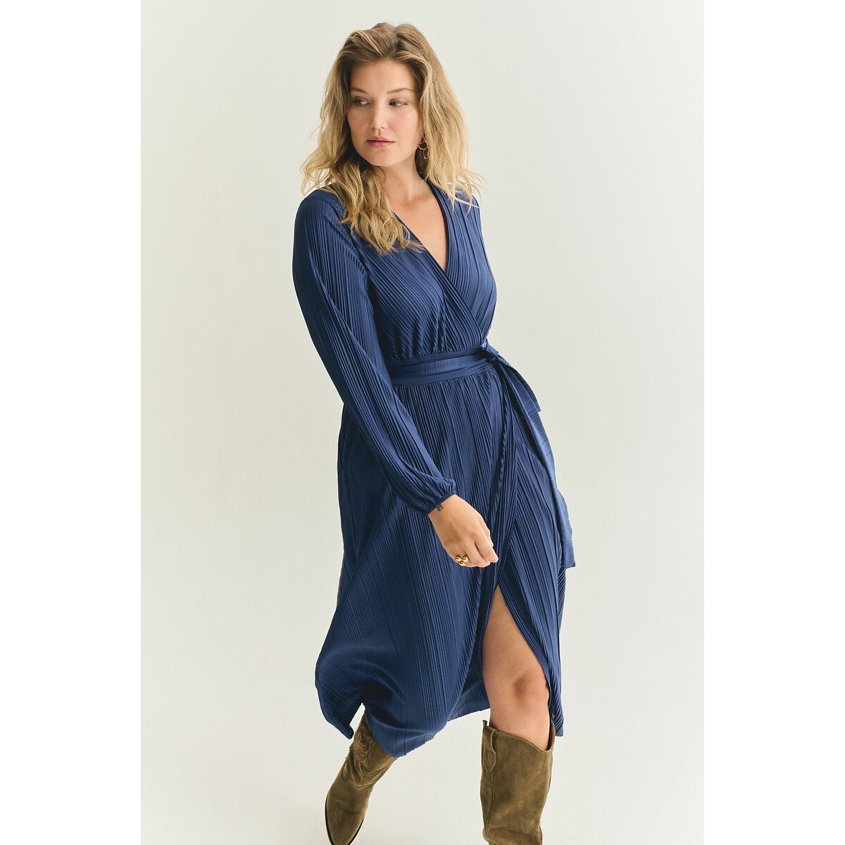 Maggy Midi Dress navy, ALMÉ