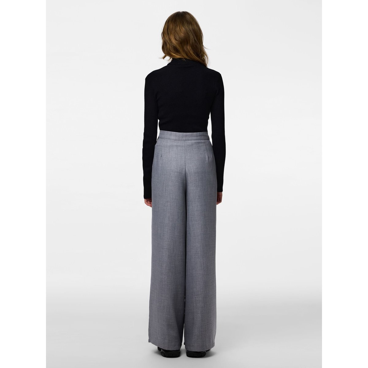 Pull En Maille PCMIRA - COL ROULÉ noir - black, PIECES