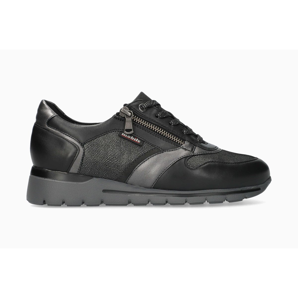 Baskets en cuir EREEN noir 3, MEPHISTO