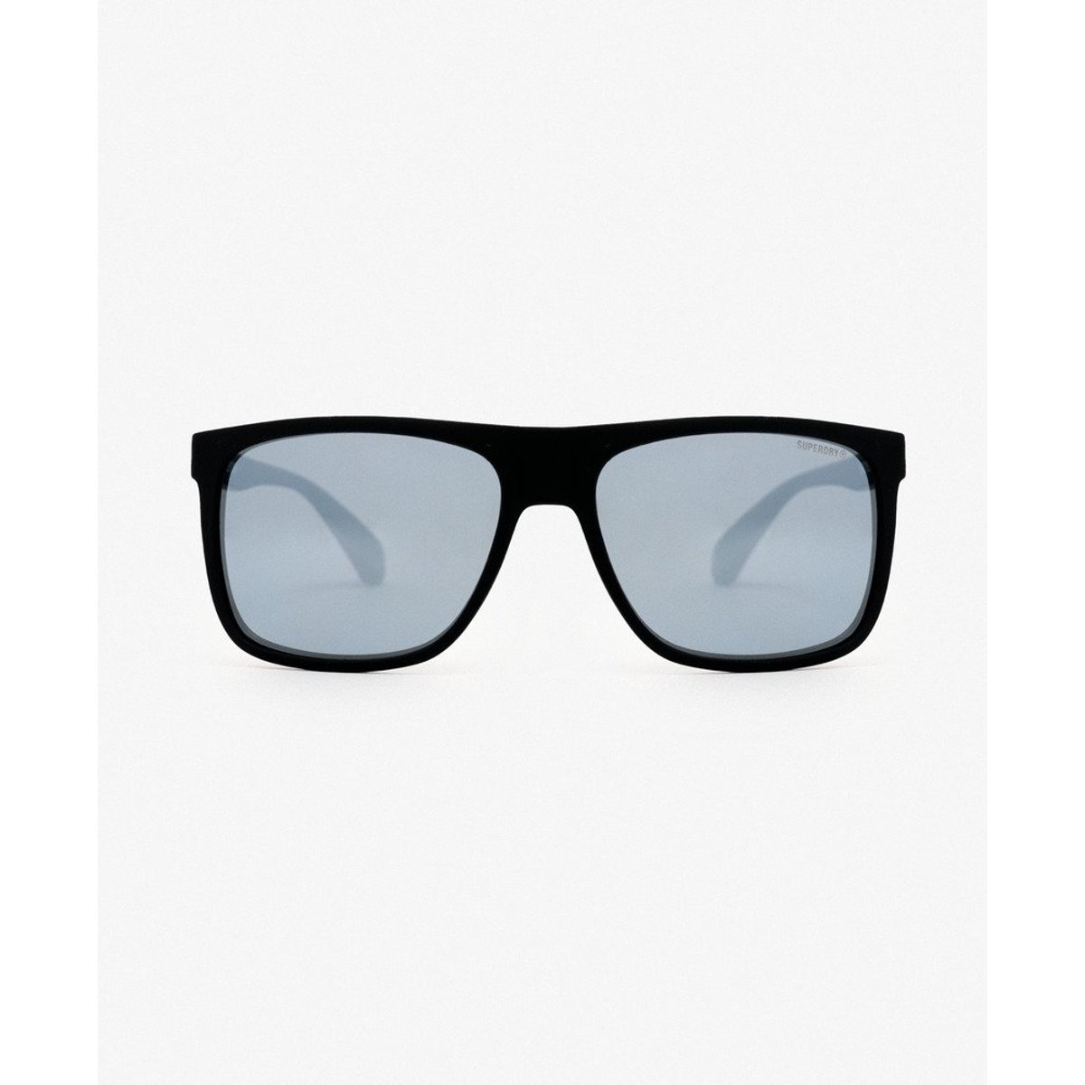 Lunettes de soleil de sport carrées noir mat/verres effet miroir, SUPERDRY