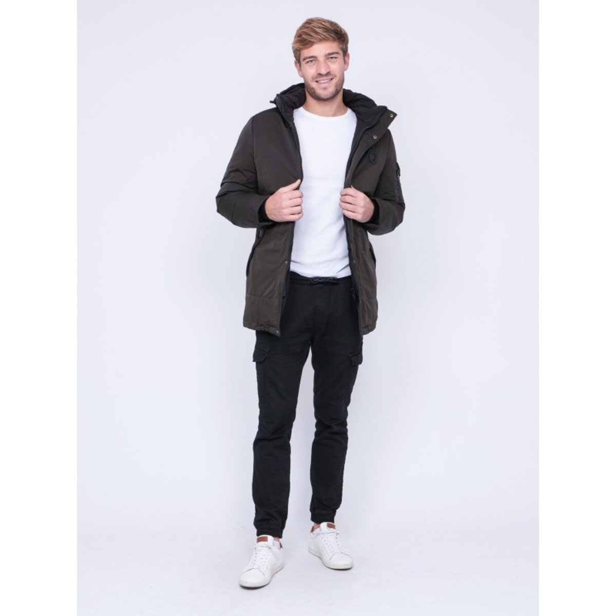 Parka Mi-longue Capuche Zatoicha vert, RITCHIE