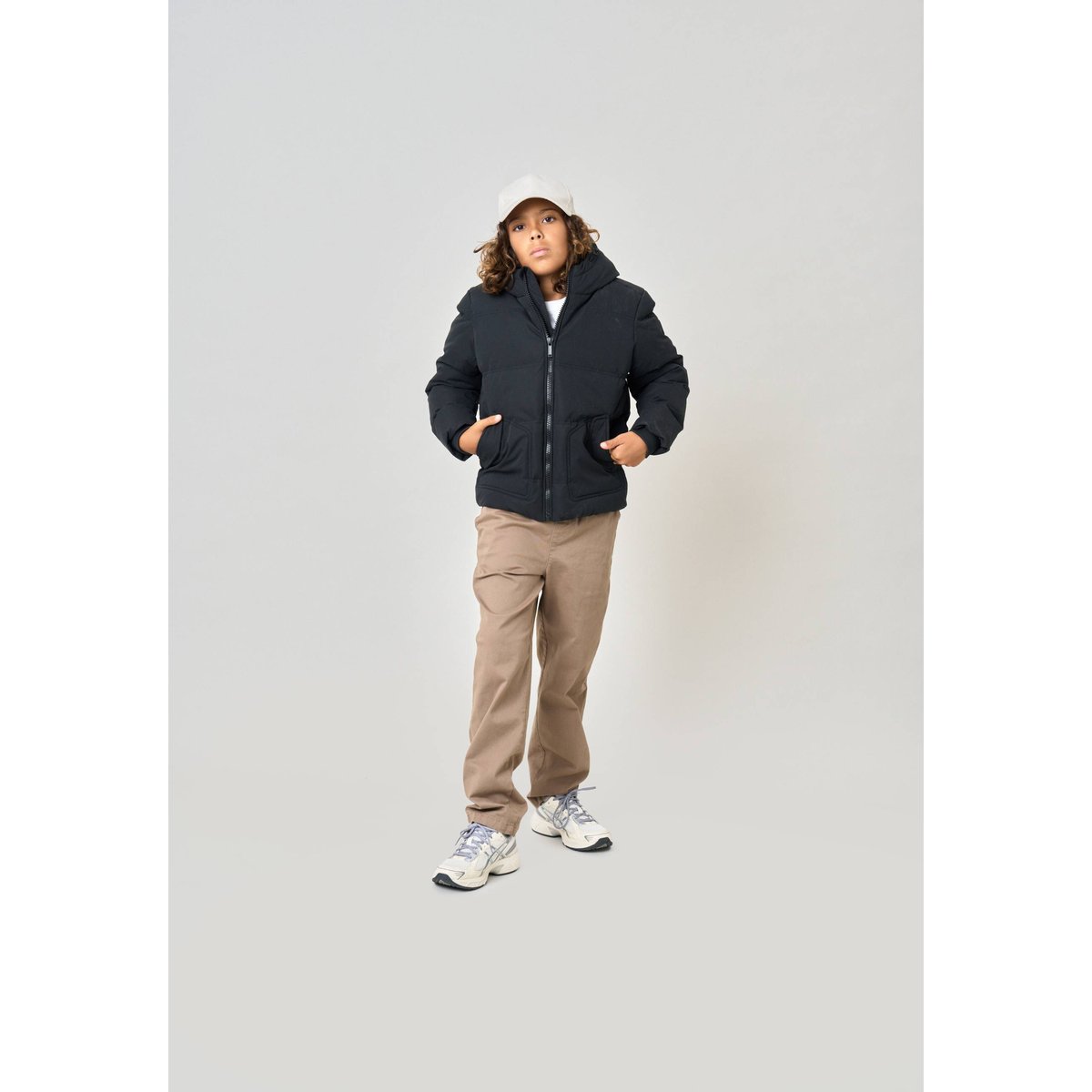 Parka épaisse garçon décontractée CHICAGO black, DEELUXE
