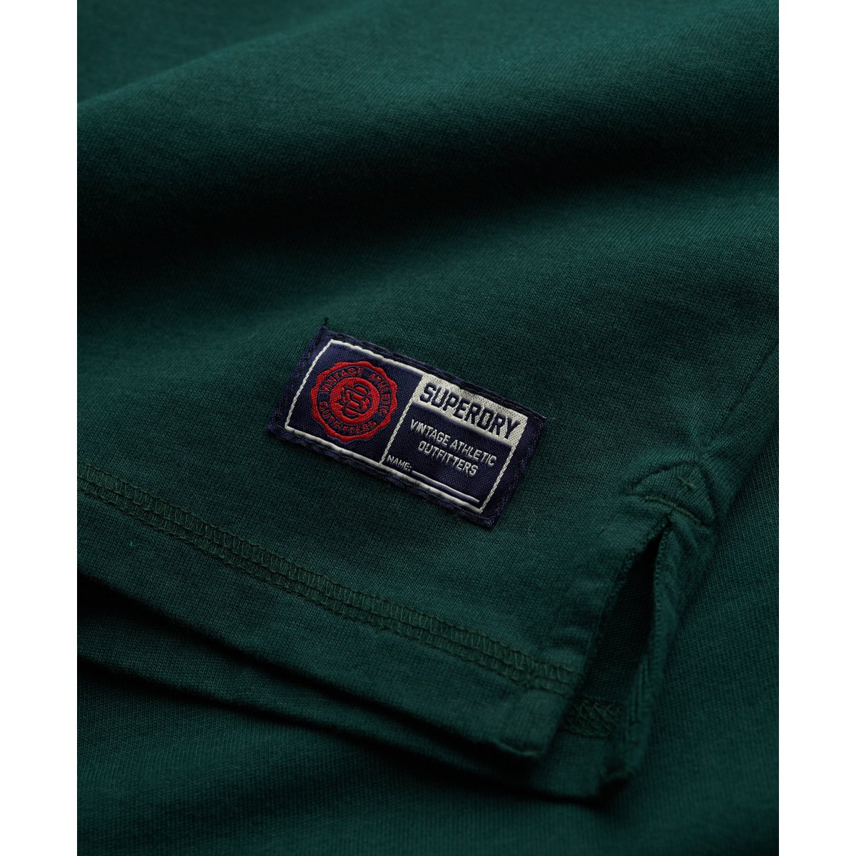 Polo de Rugby Jersey Vintage Athletic vert émail, SUPERDRY