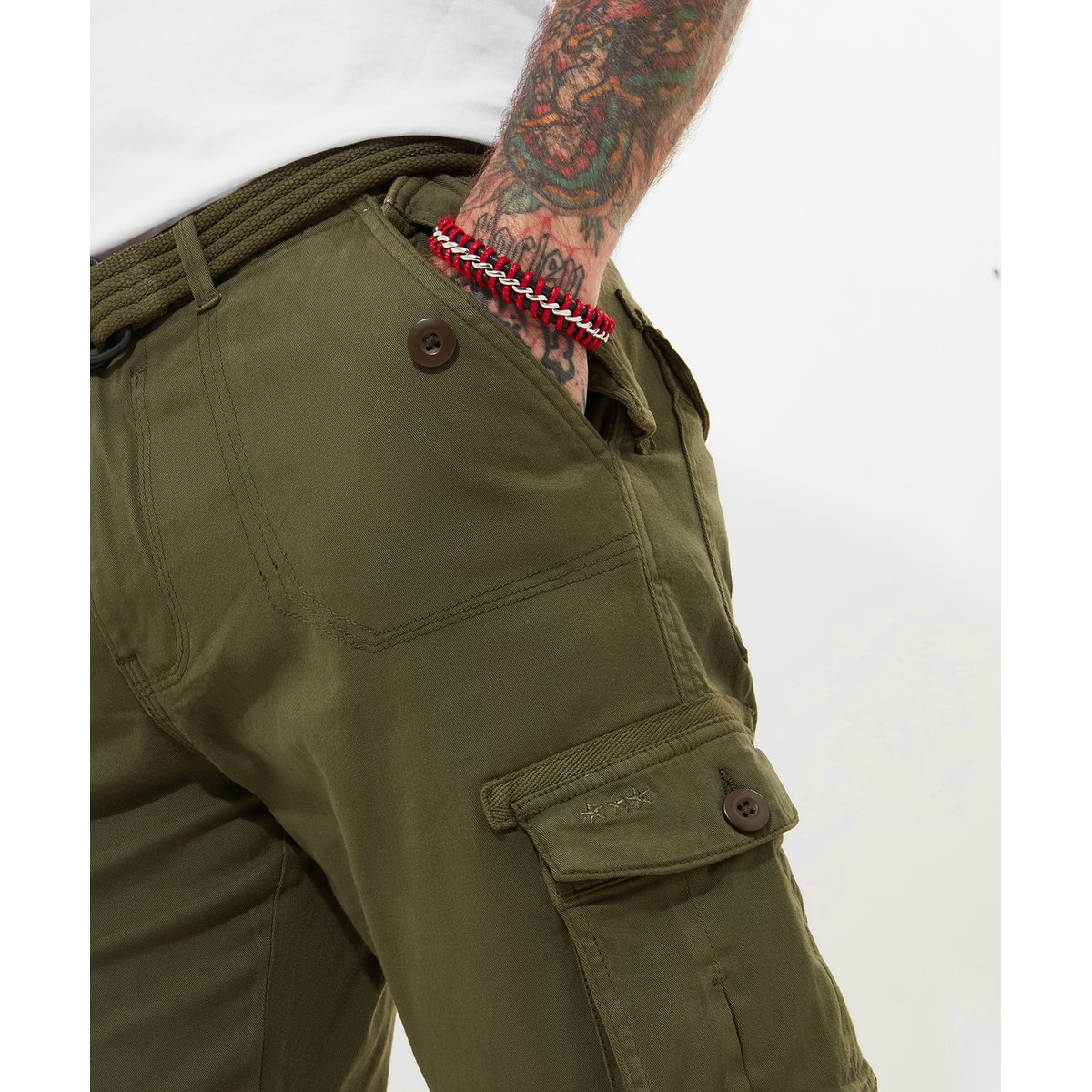 Pantalon Cargo Kaki kaki, JOE BROWNS