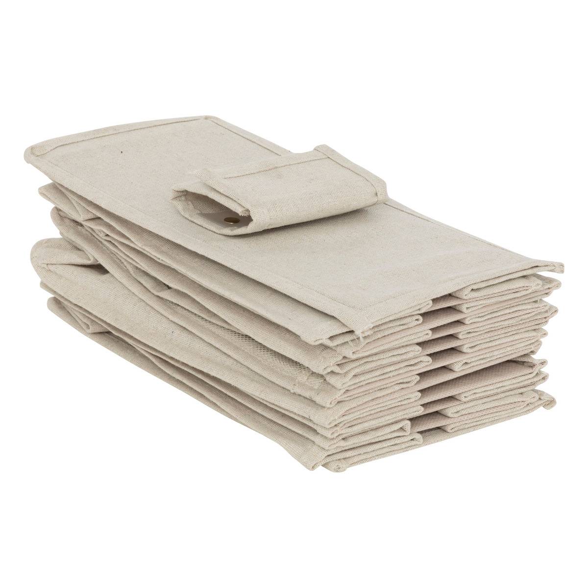Rangement pour chaussures 10 cases avec panier GROOMY beige, 5FIVE SIMPLY SMART