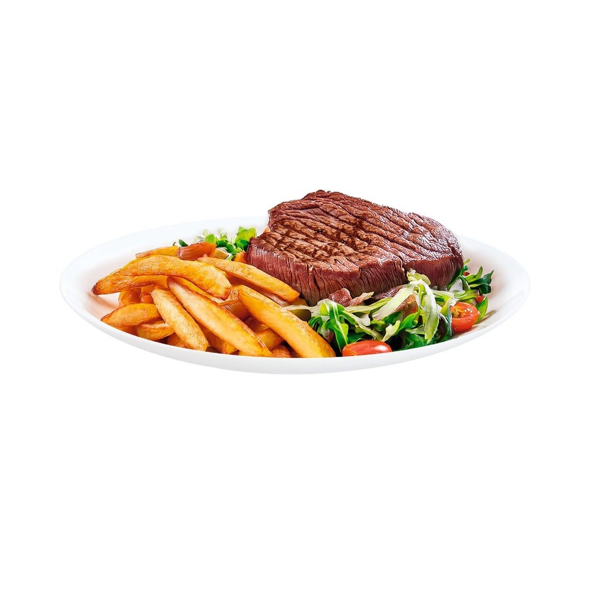 6 assiettes plates blanches 25 cm -APY blanc, LUMINARC