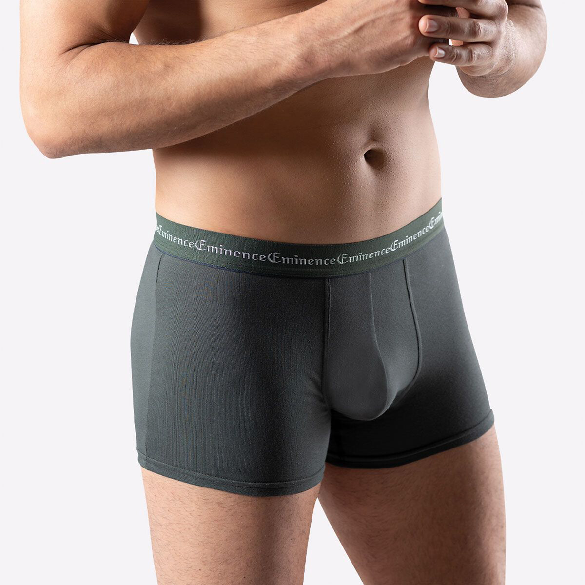 Confezione da 3 boxer Trio Business bordeaux + blu + kaki, EMINENCE