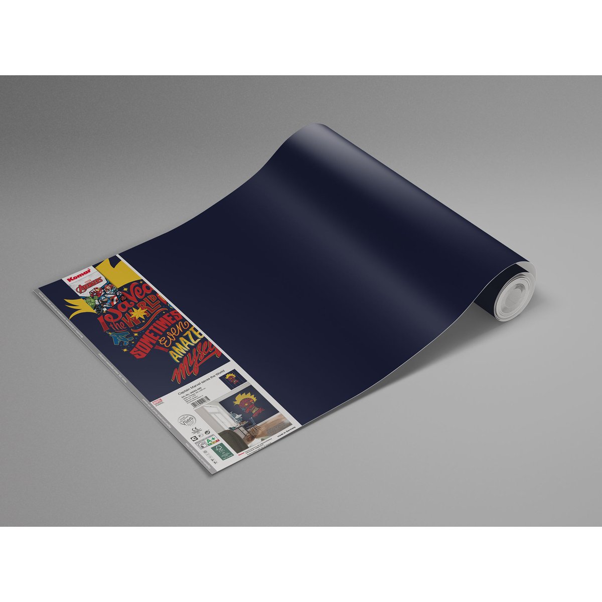 Papier peint Komar - Captain Marvel saves the World - 250 x 280 cm multicolore, HEXOA