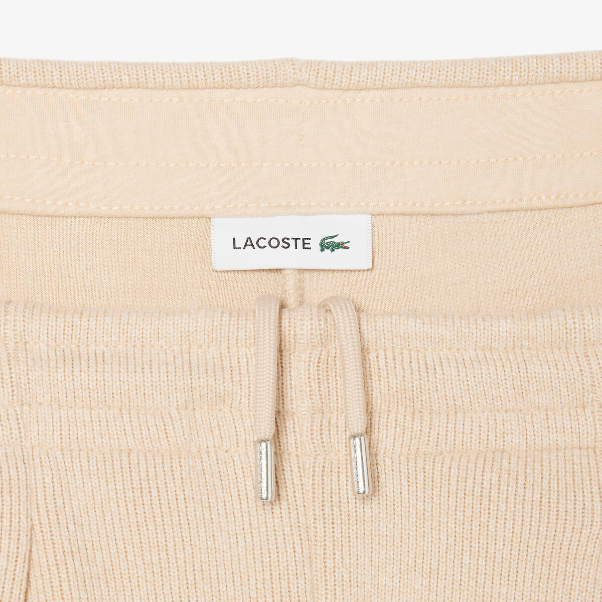 Pantalon jogging large beige, LACOSTE