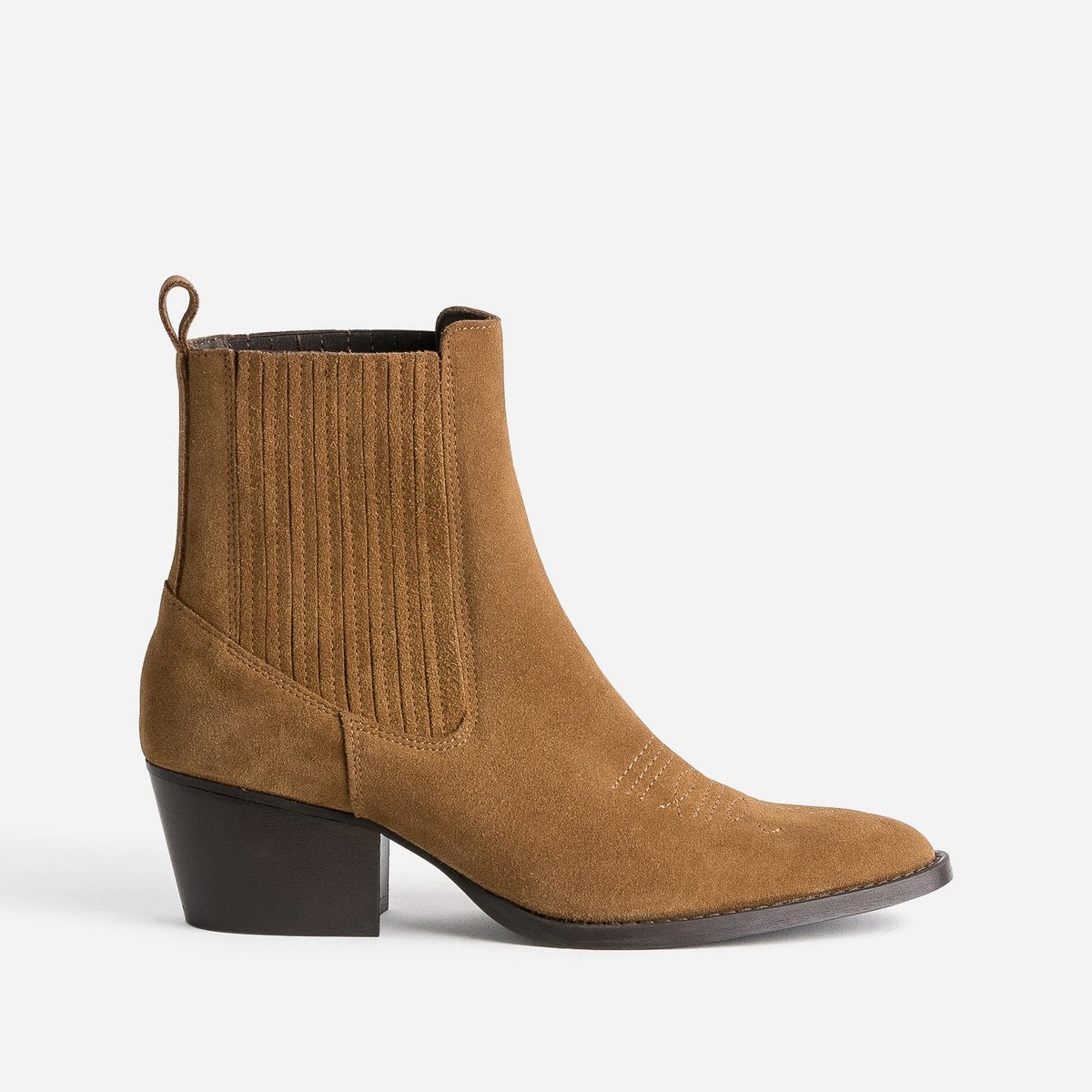 Boots À Talon en cuir SALVINA. camel, ERAM