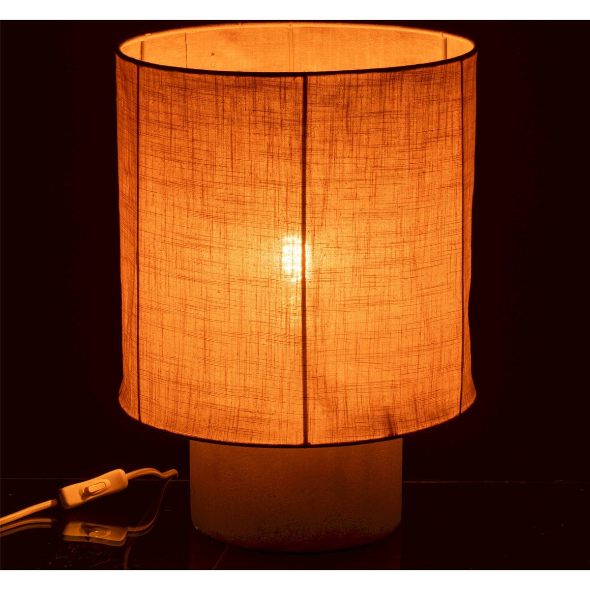 Lampe de table en ciment beige, RECOLLECTION