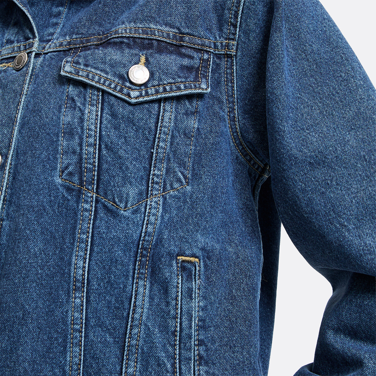 Jeansvest stoned blauw, LA REDOUTE COLLECTIONS