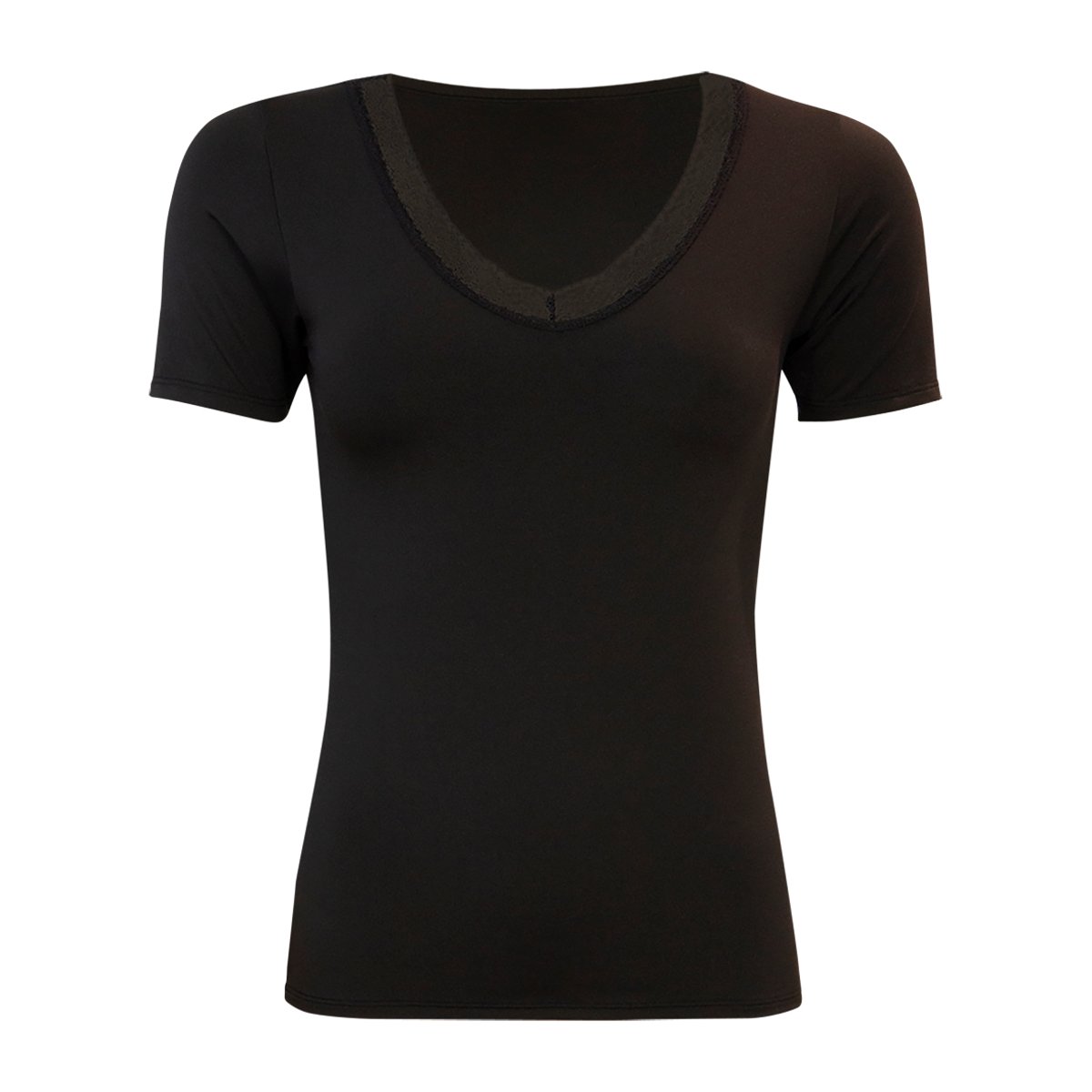 Tee-shirt manches courtes THERMIK noir, ATHENA