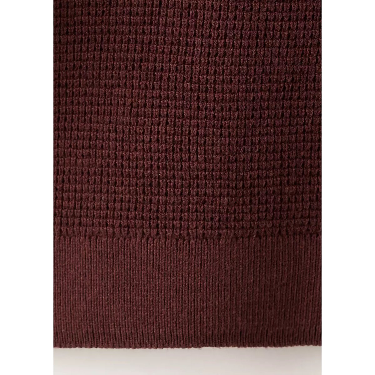 Pull-over maille col montant bordeaux, MANGO BABY