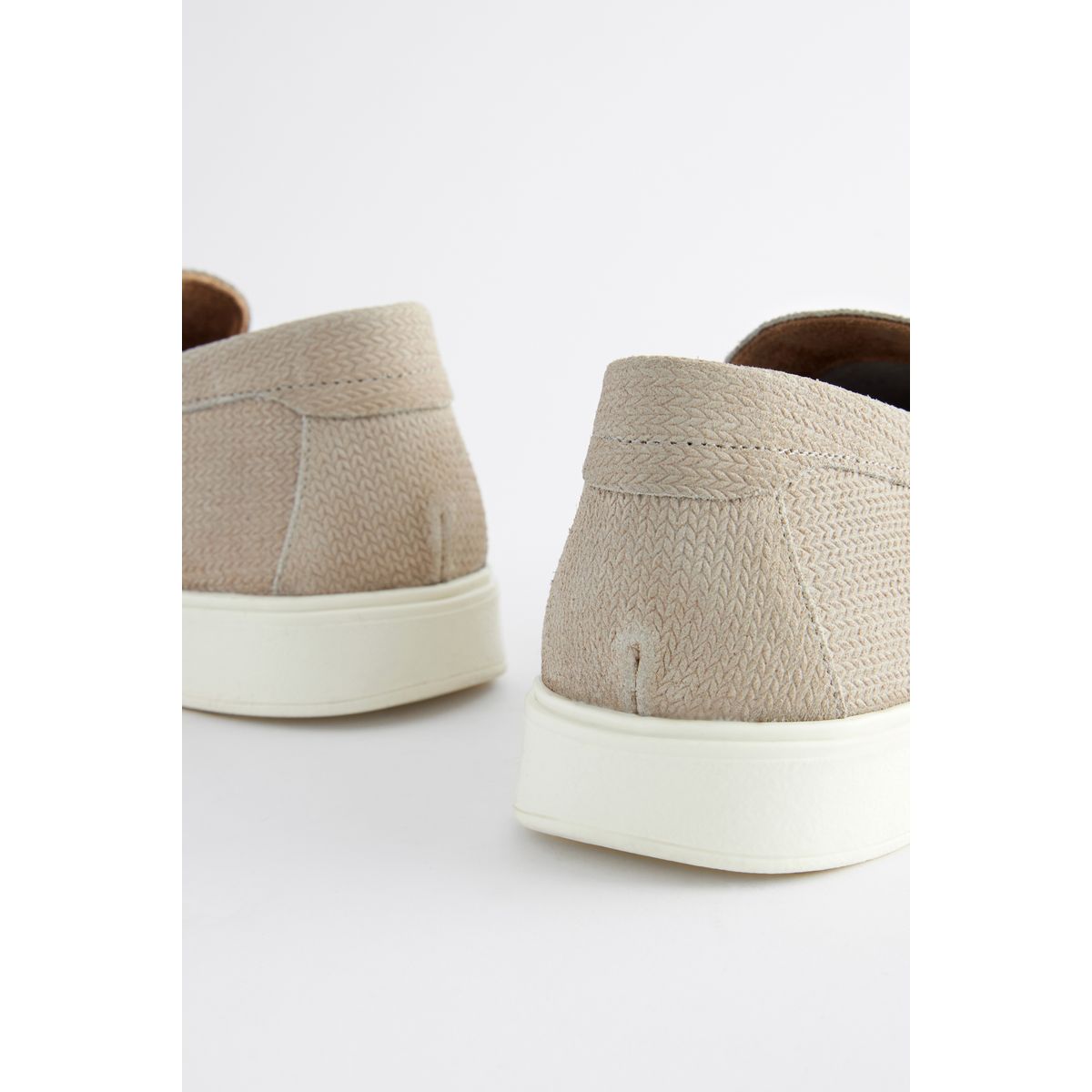 Mocassins décontractés à enfiler grège foncé, NEXT