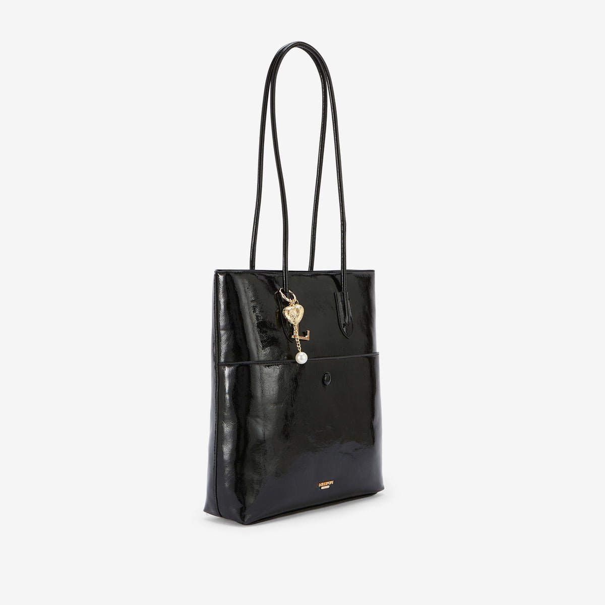 Sac shopper Rosario noir,doré, LOLLIPOPS