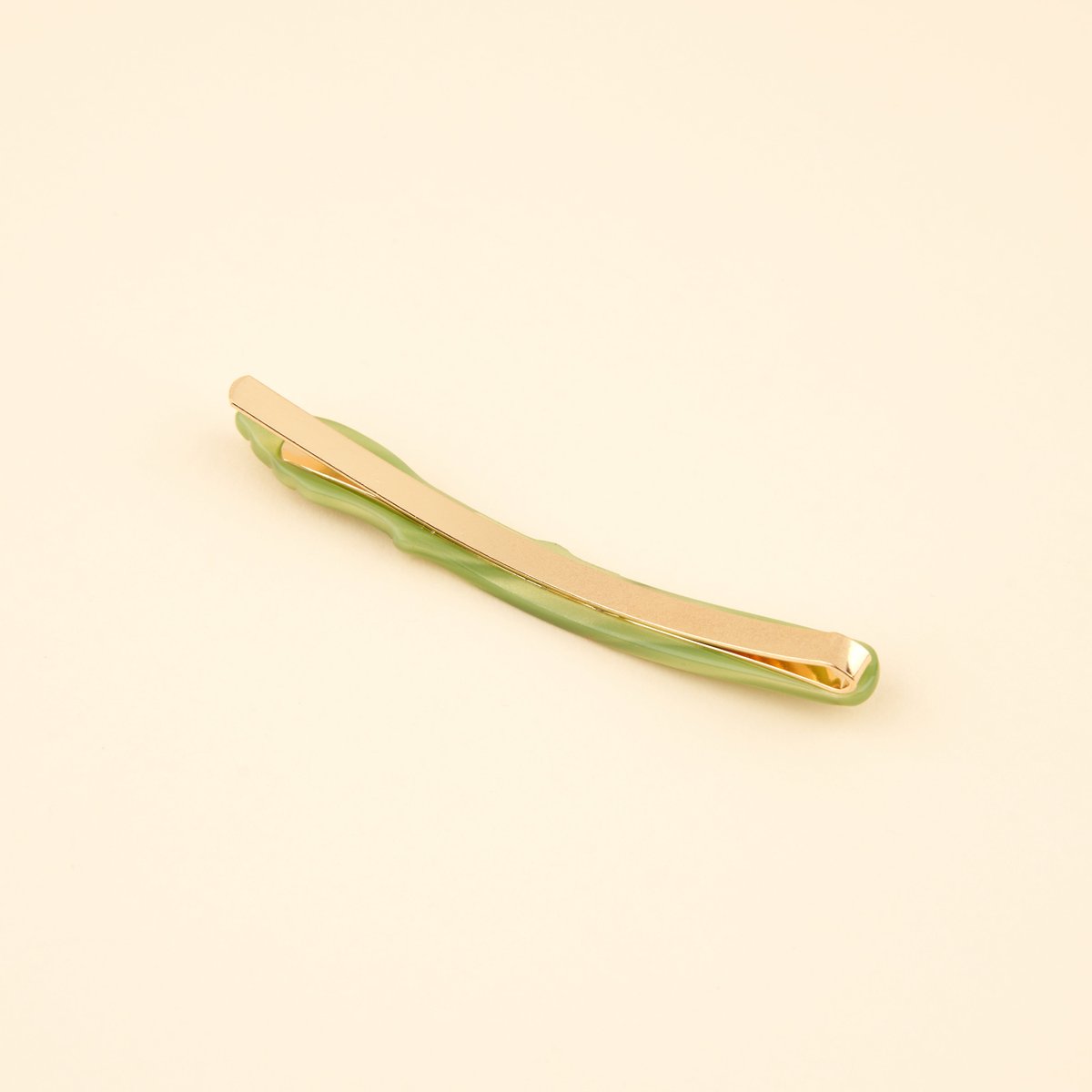 Barrette ASPERGE vert clair, COUCOU SUZETTE