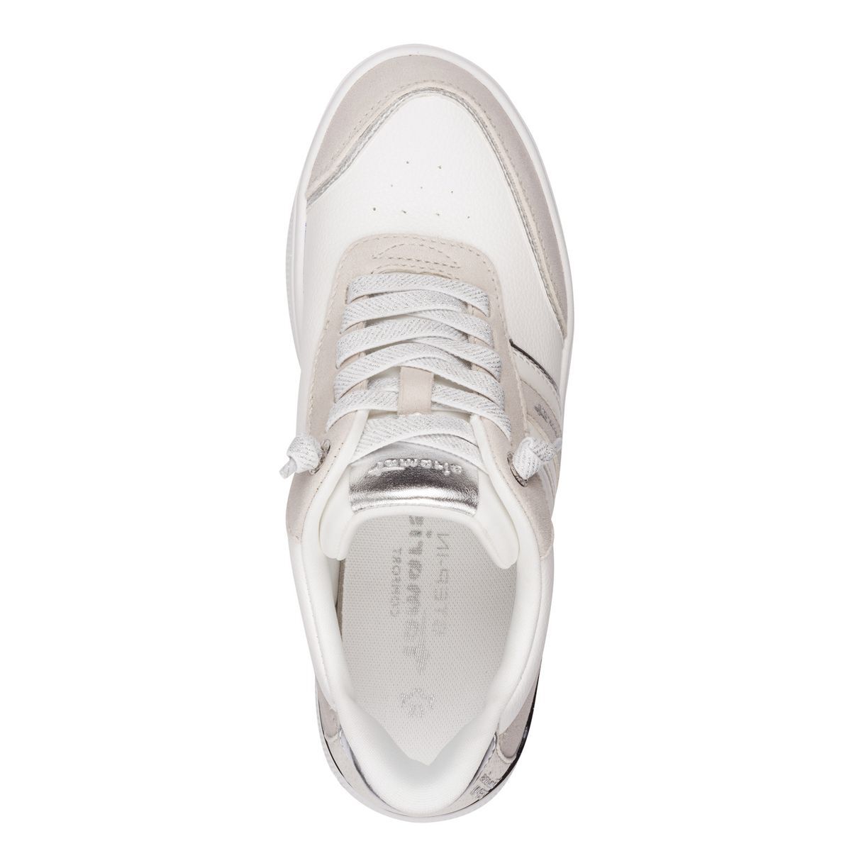 Basket femme blanc combiné, TAMARIS