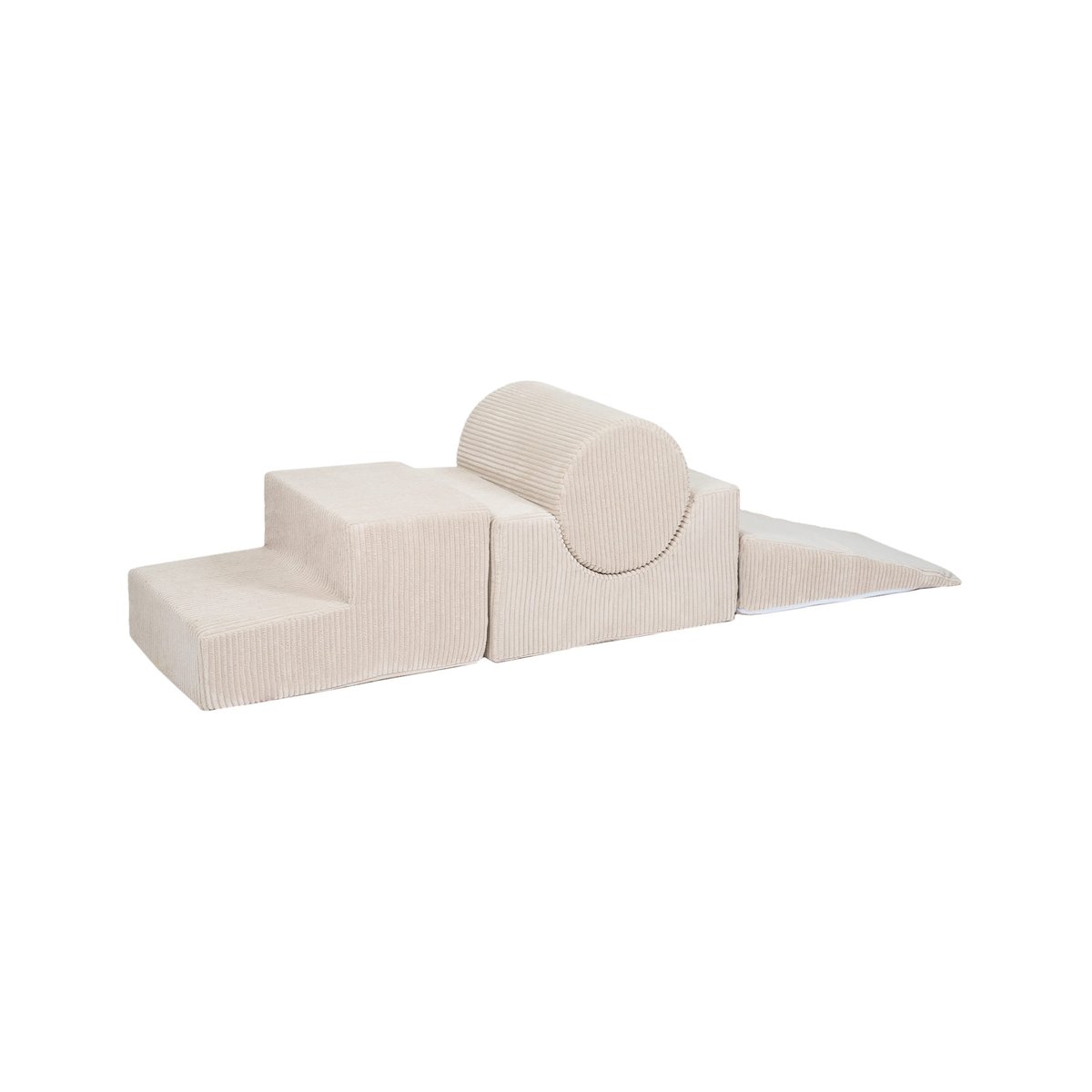 Blocs de mousse 4 éléments, VELOURS COTELE ecru, MEOW BABY