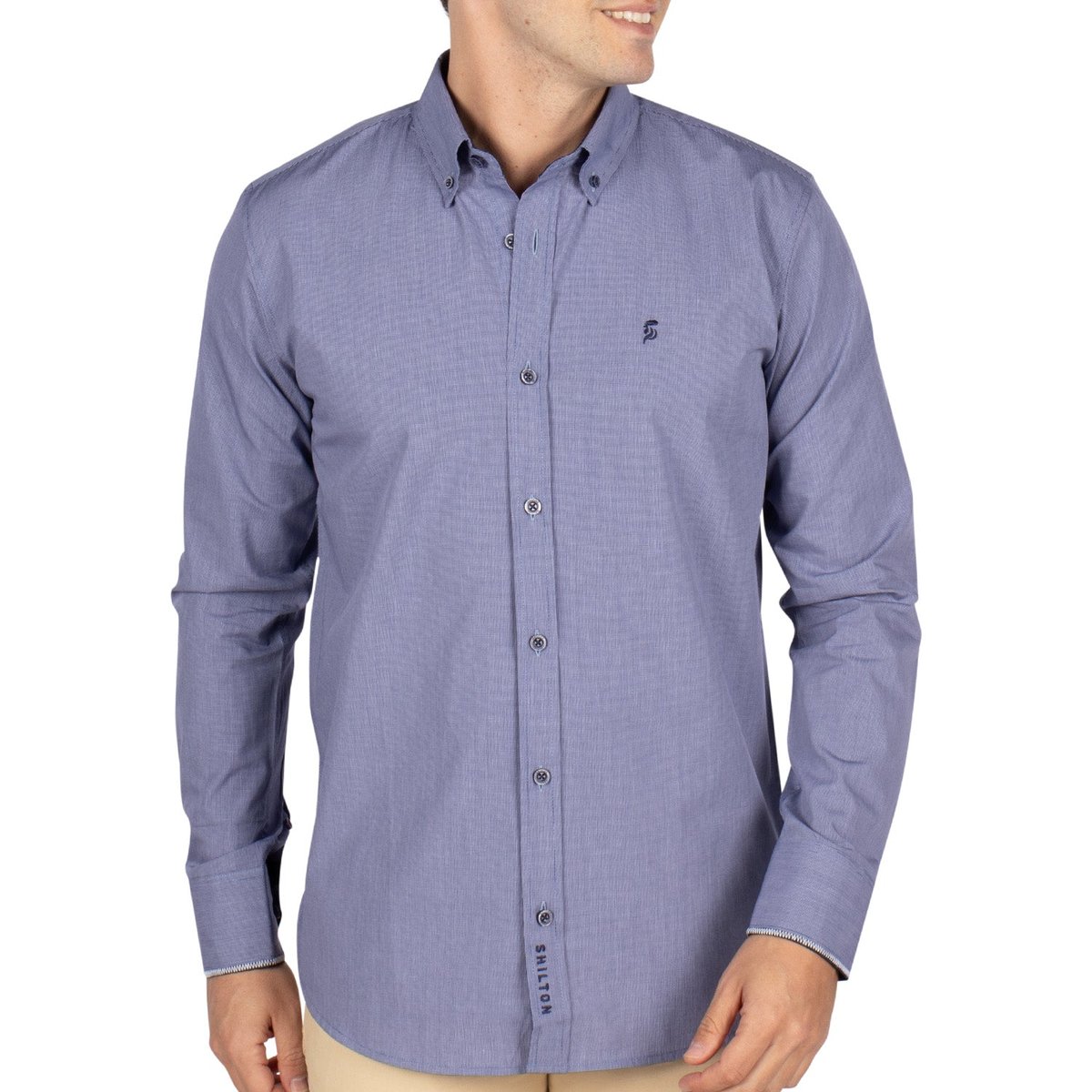 Chemise imprimé VICHY navy, SHILTON