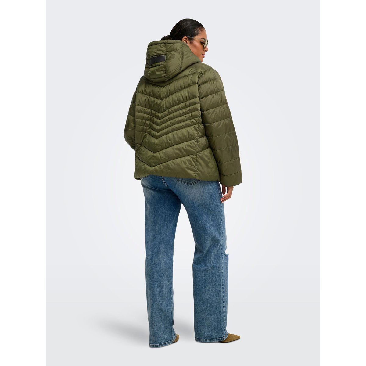 Veste Matelassée dark olive, ONLY CARMAKOMA