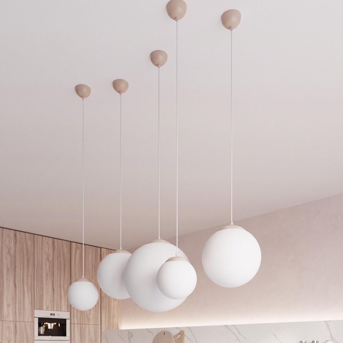Suspension Acier Taupe E27 1 Ugo taupe, EDEN