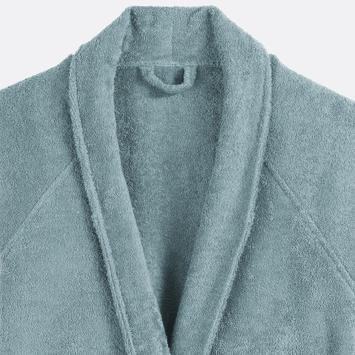 Peignoir éponge col châle 450g/m², Haxel bleu grisé, LA REDOUTE INTERIEURS