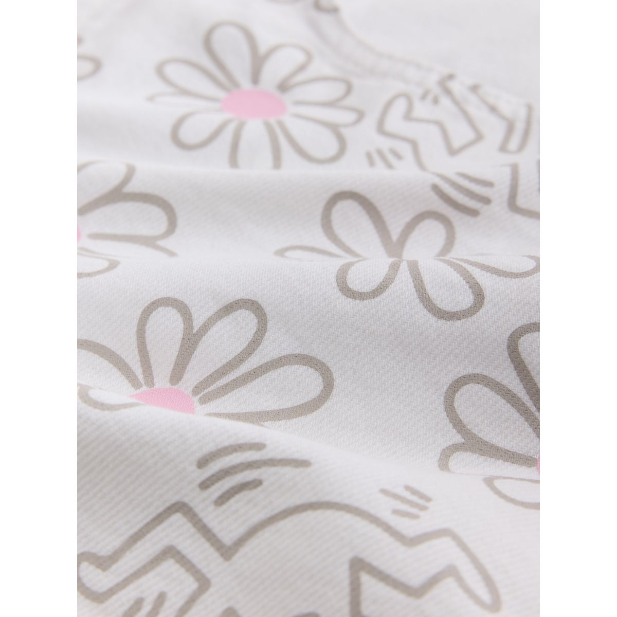 Short taille mi-haute en jean à ourlet fendu blanc, NEXT
